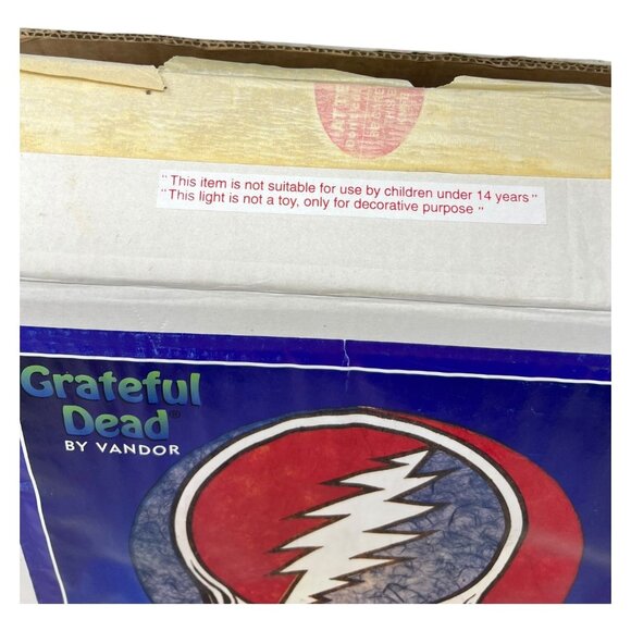 Grateful Dead Steal Your Face Vintage Rare Ichiban Rice Paper Lamp 2000 Lyon Co - Picture 5 of 14